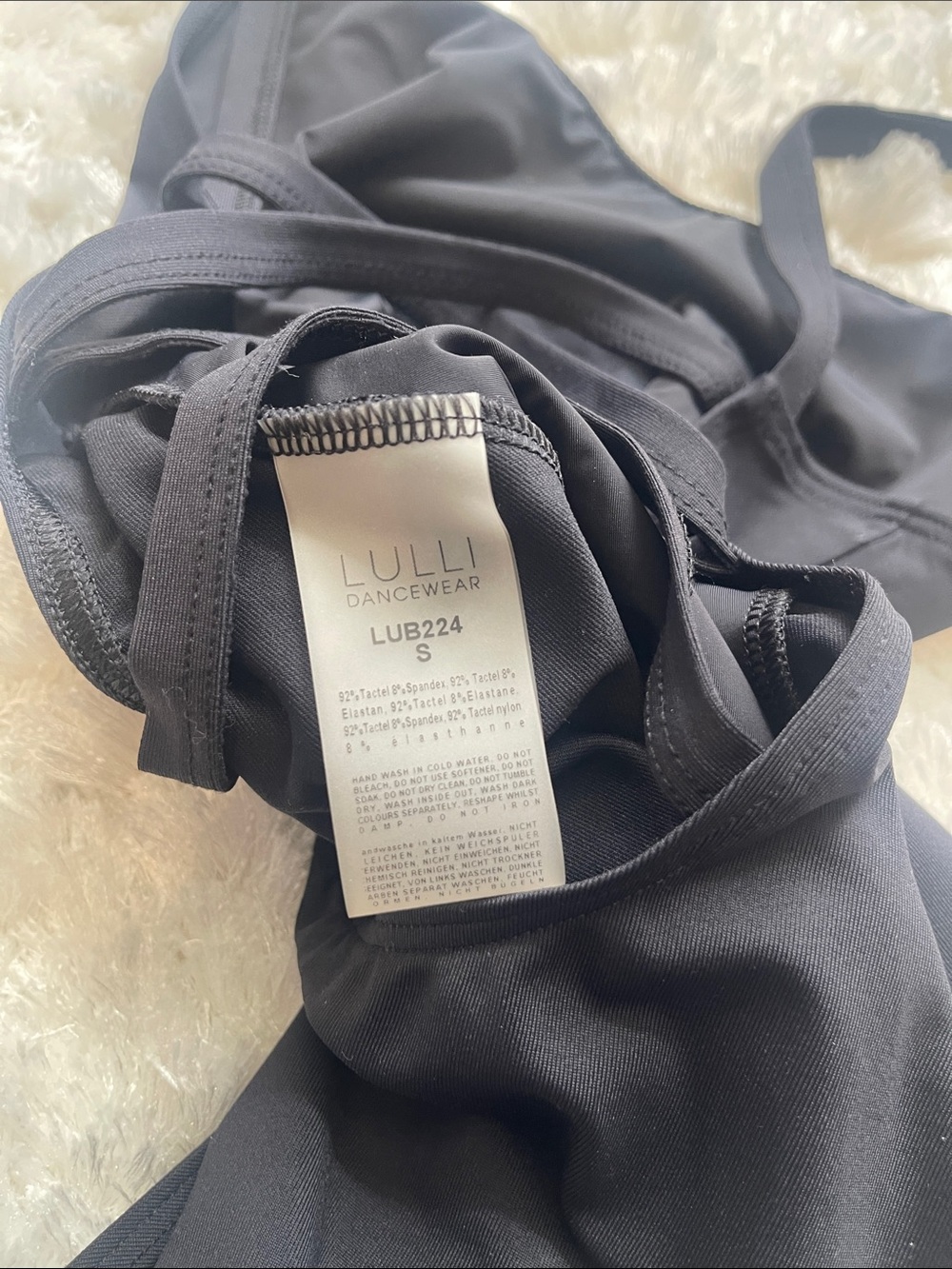 Women’s Black Classic Leotard Lulli Dancewear - Picture 5 of 5